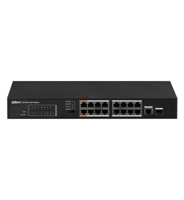 16-Port FE PoE+ 1-Port Gigabit Combo PoE Switch